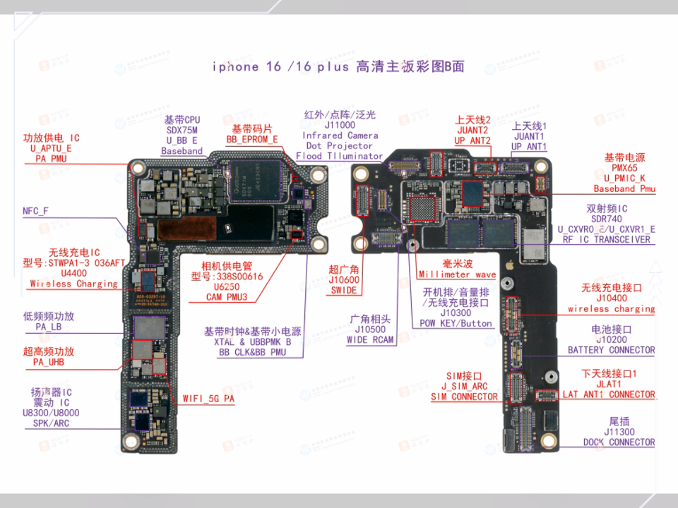 苹果8p主板高清图图片