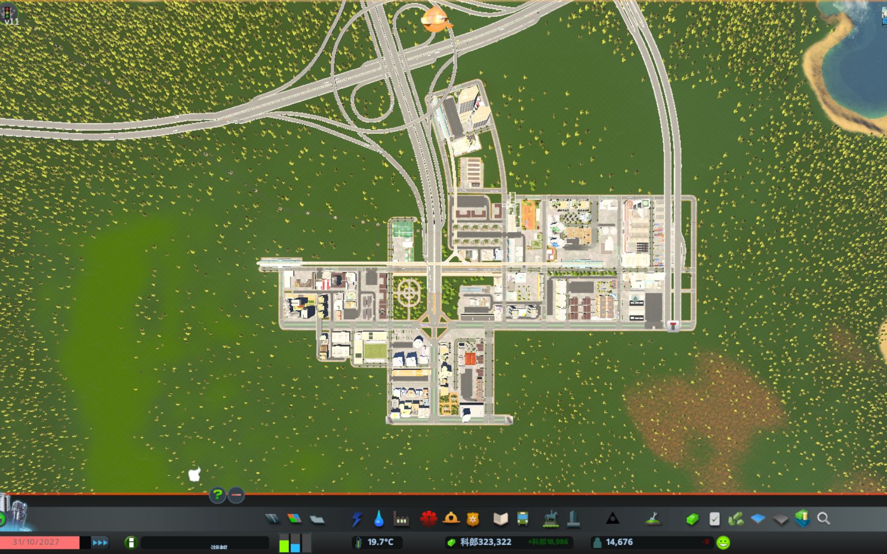 活动作品citiesskylines实况从零开始大都会第十八集桥下工业区