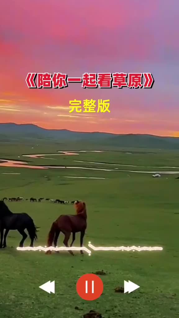 陪你一起看草原草原歌曲好歌分享经典老歌dou小助手抖音小助手