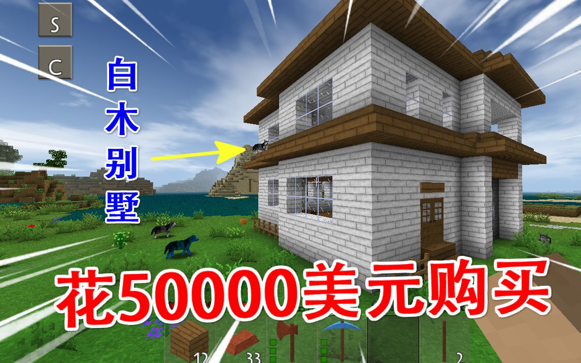 生存战争野人岛207:花50000美元买白木别墅,这配置绝对值