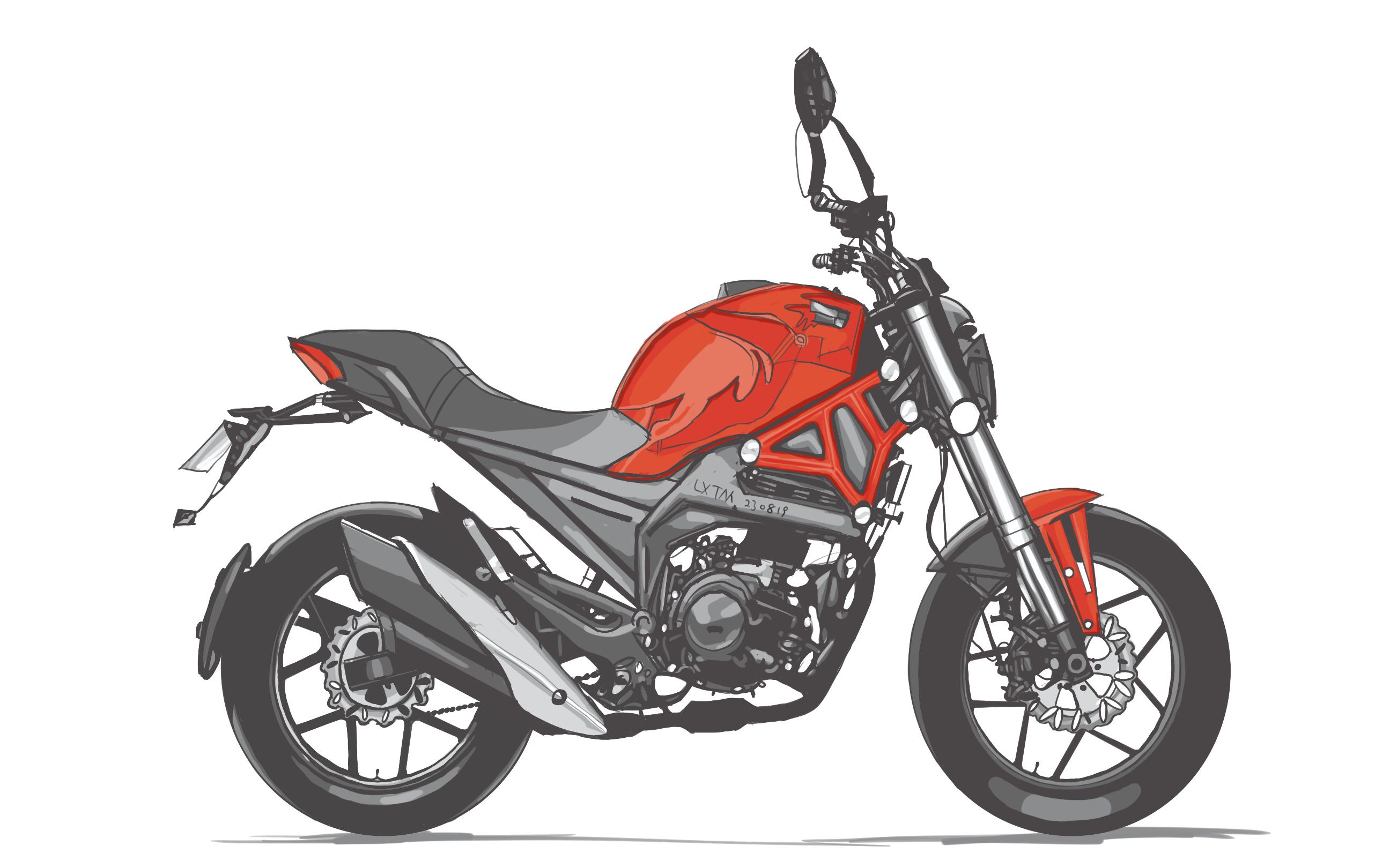 银钢摩托 大怪兽yg250-8