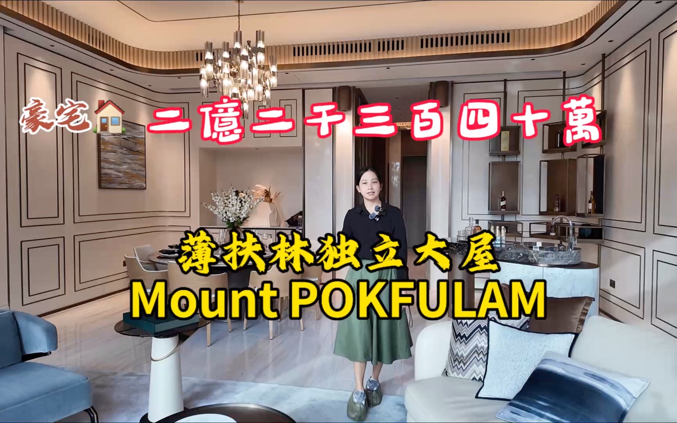 薄扶林独立大屋Mount POKFULAM全港第一个层层4.5米楼底哔哩哔哩bilibili