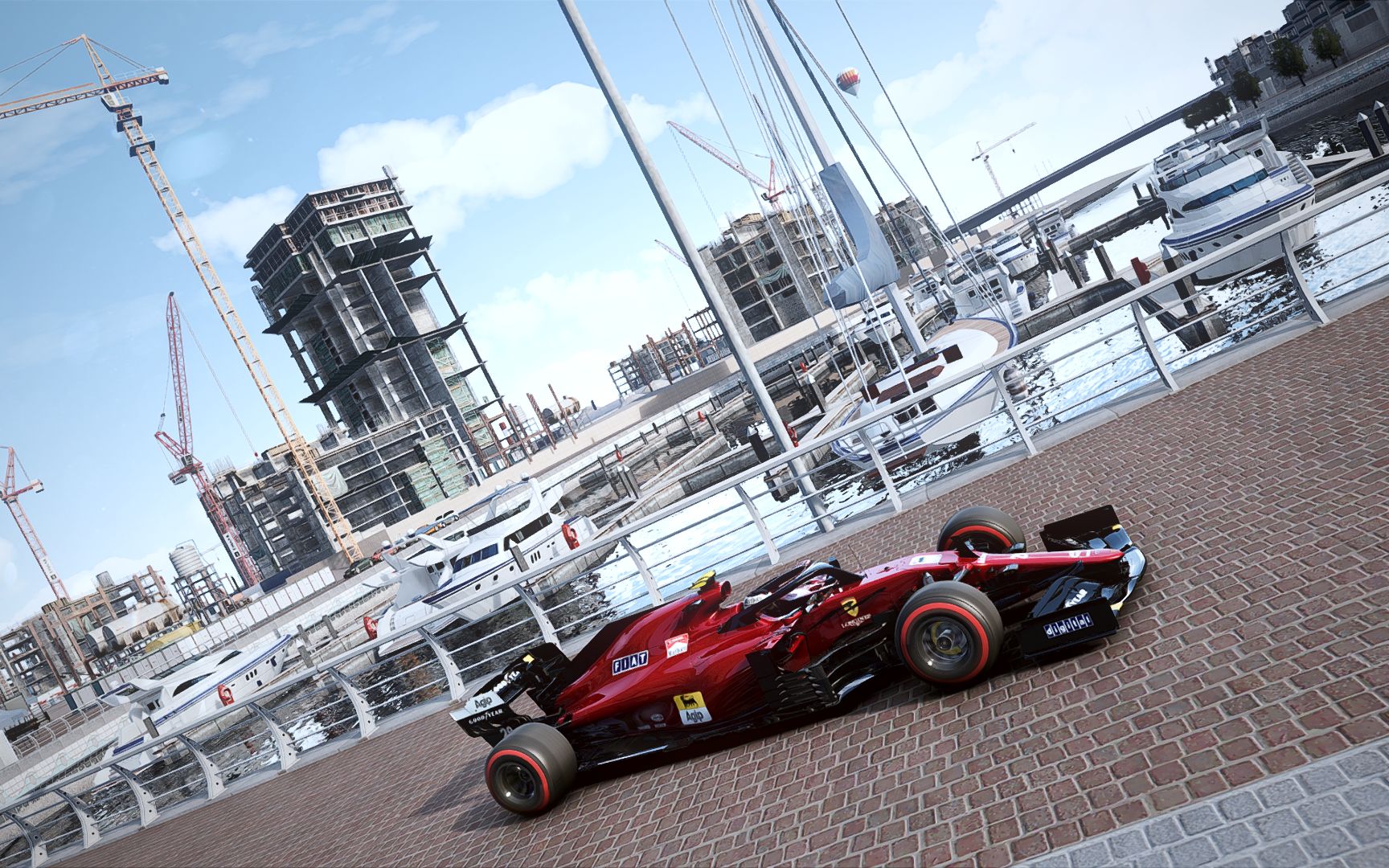 钢铁丛林 f1 2021 法拉利涂装 跑 阿联酋 迪拜街道 ac 神力科莎 mod