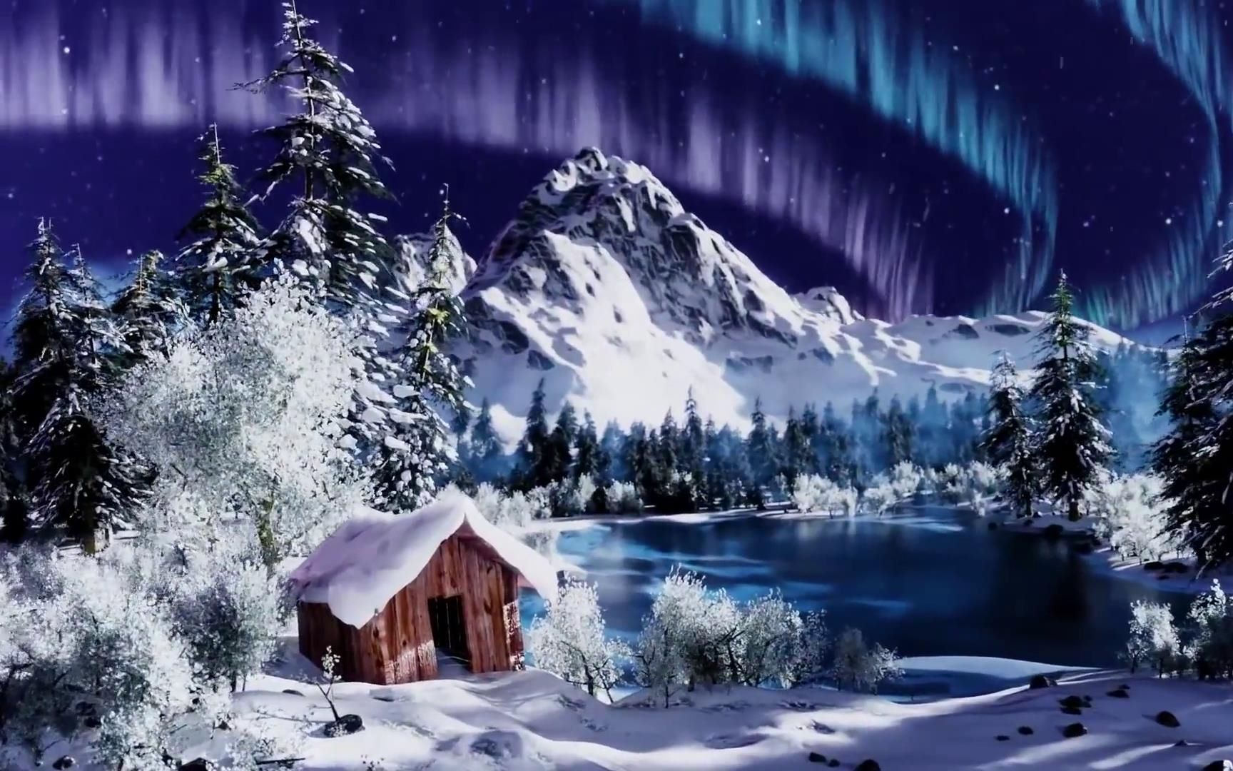 【中文字幕】blender把bob ross的雪景画变成真实3d场景