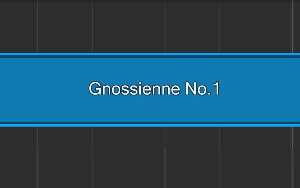 [图]【MIDI音乐】 Gnossienne No.1-玄秘曲第一号 马克西姆 曲谱演奏