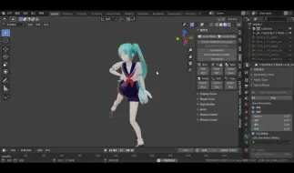 下载视频: 【Blender】用spring_bones插件给MMD做物理