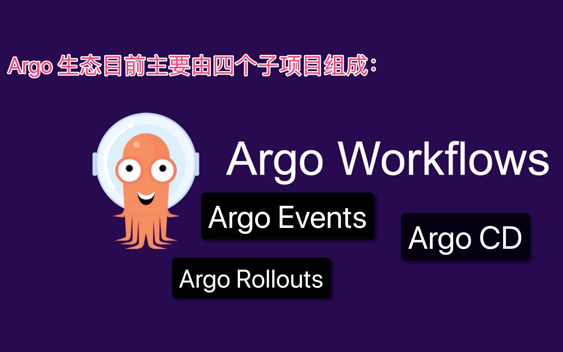 [图]Argo 生态子项目简介 （Argo Workflows、Argo Events、Argo CD、Argo Rollouts）