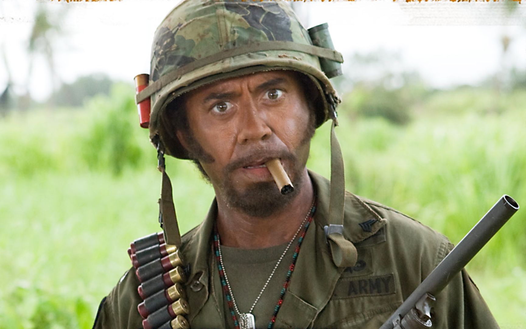 黑人钢铁侠的出处,全程无厘头爆笑,电影《热带惊雷》_哔哩哔哩_bili