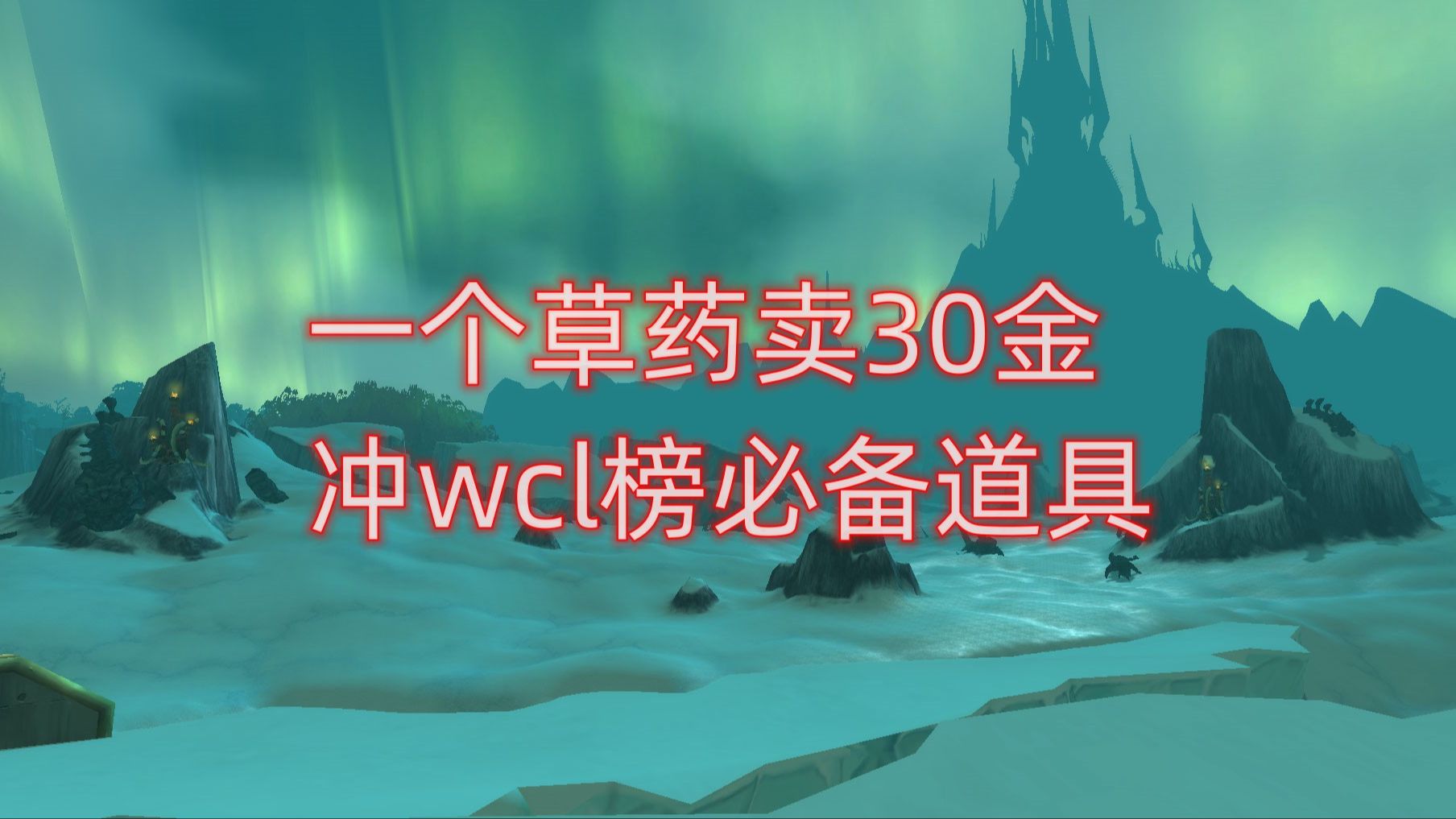 魔兽世界一个草药卖30金,冲wcl榜必备道具