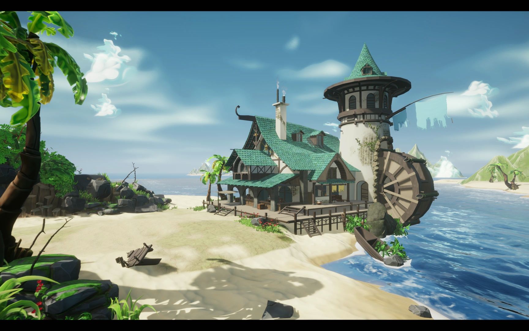 ue4风格化海边场景作品