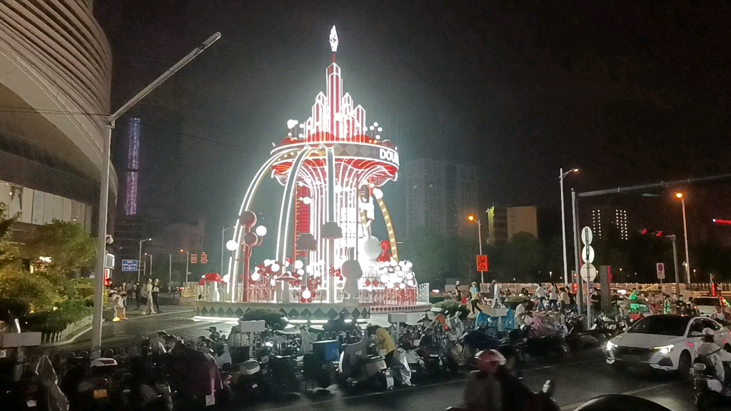 江苏省徐州市市中心彭城广场夜景