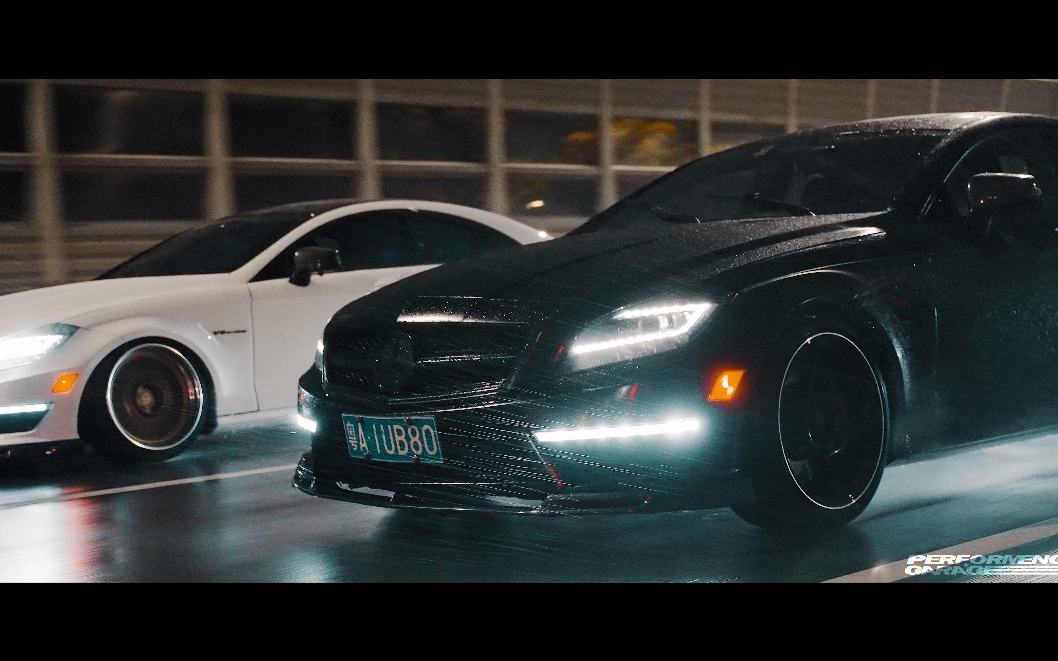 【4k】cls63amg&4台cls低趴黑武士雨战_哔哩哔哩_bilibili