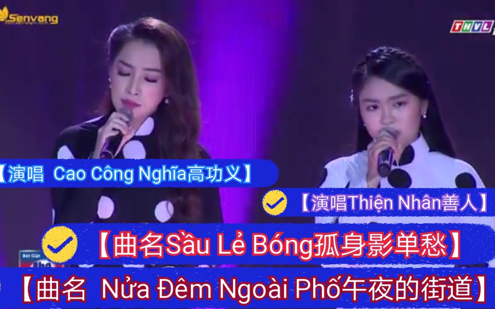 [图]【越南歌曲】【演唱 善人, 高功义】【曲名Sầu Lẻ Bóng→孤身影单愁, Nửa Đêm Ngoài Phố→午夜的街道】中文语境的首个带歌词版本