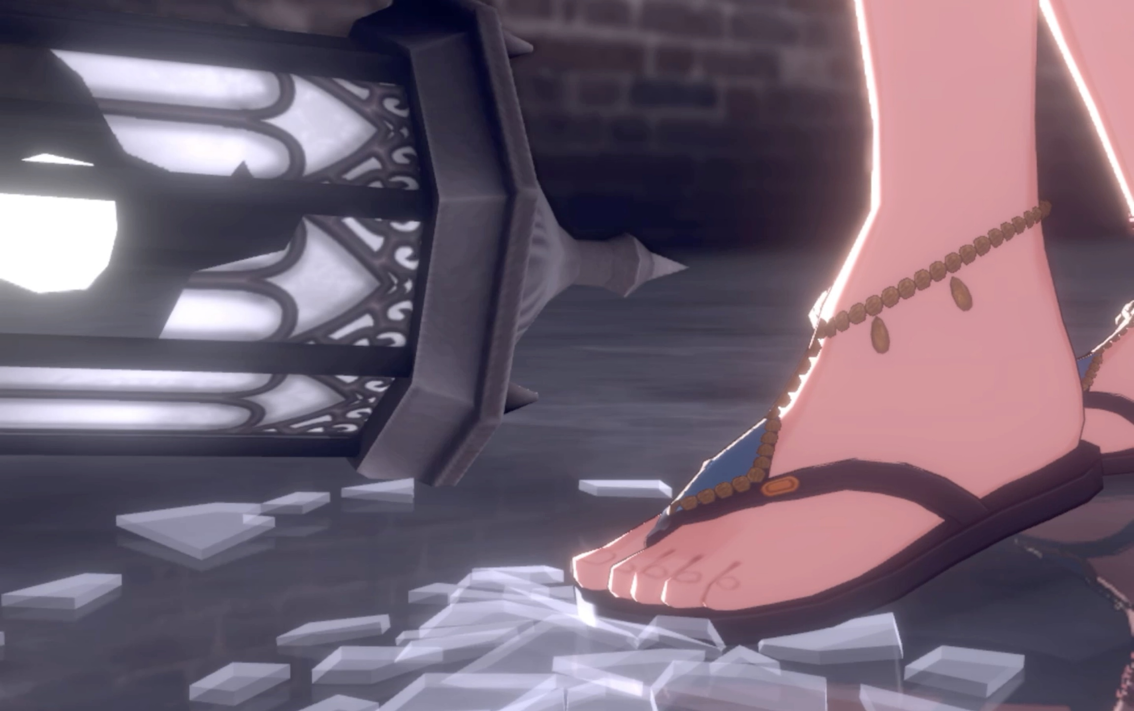 自存一些穿拖鞋的小偶像在雨和玻璃碴中热舞