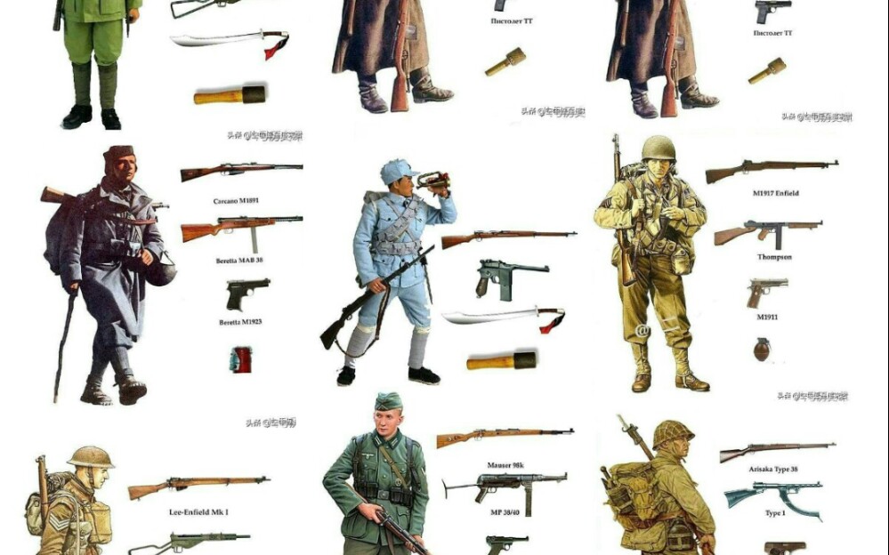 二战各国单兵装备图册图片