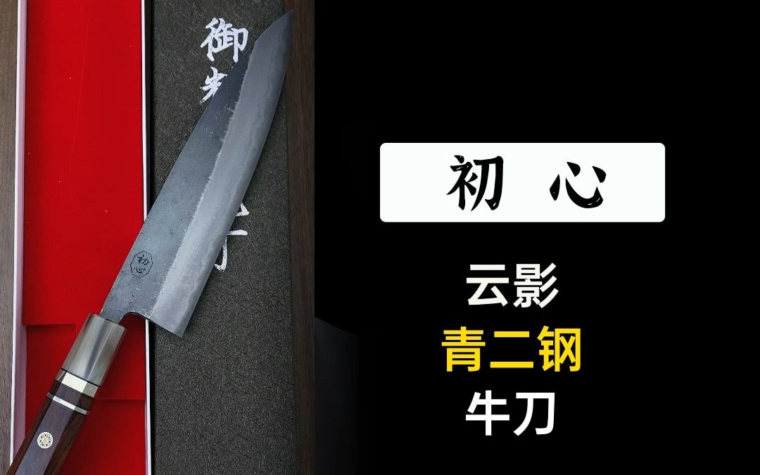日本原装进口初心青二黑打日式牛刀主厨刀青纸钢碳钢料理刀