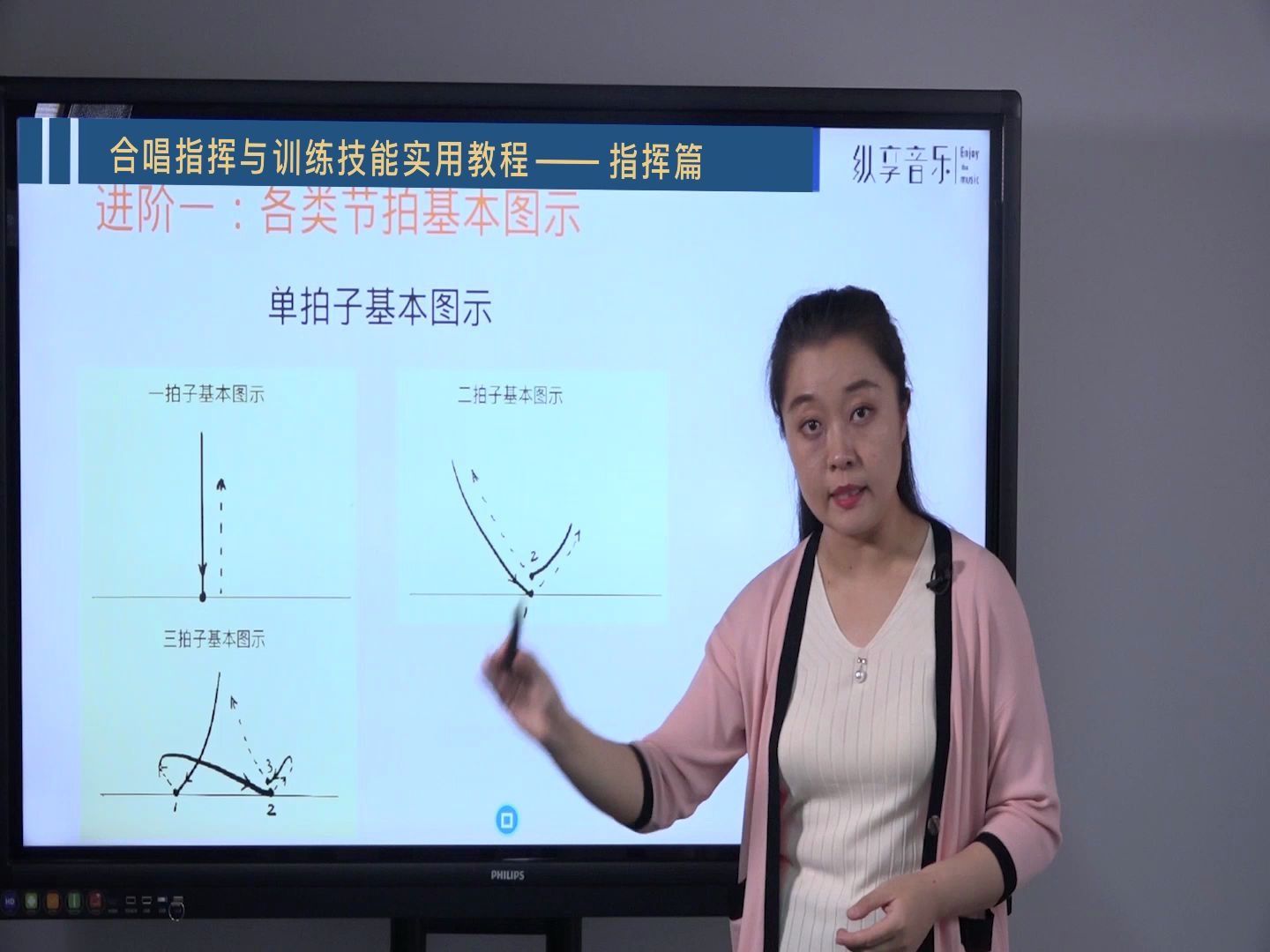 [图]【纵享音乐】音乐技能——合唱与指挥，各类节拍基本图示，2021最新版本，主讲老师谭雅如华东师范大学硕导，上海音乐家协会合唱专业委员会副主任