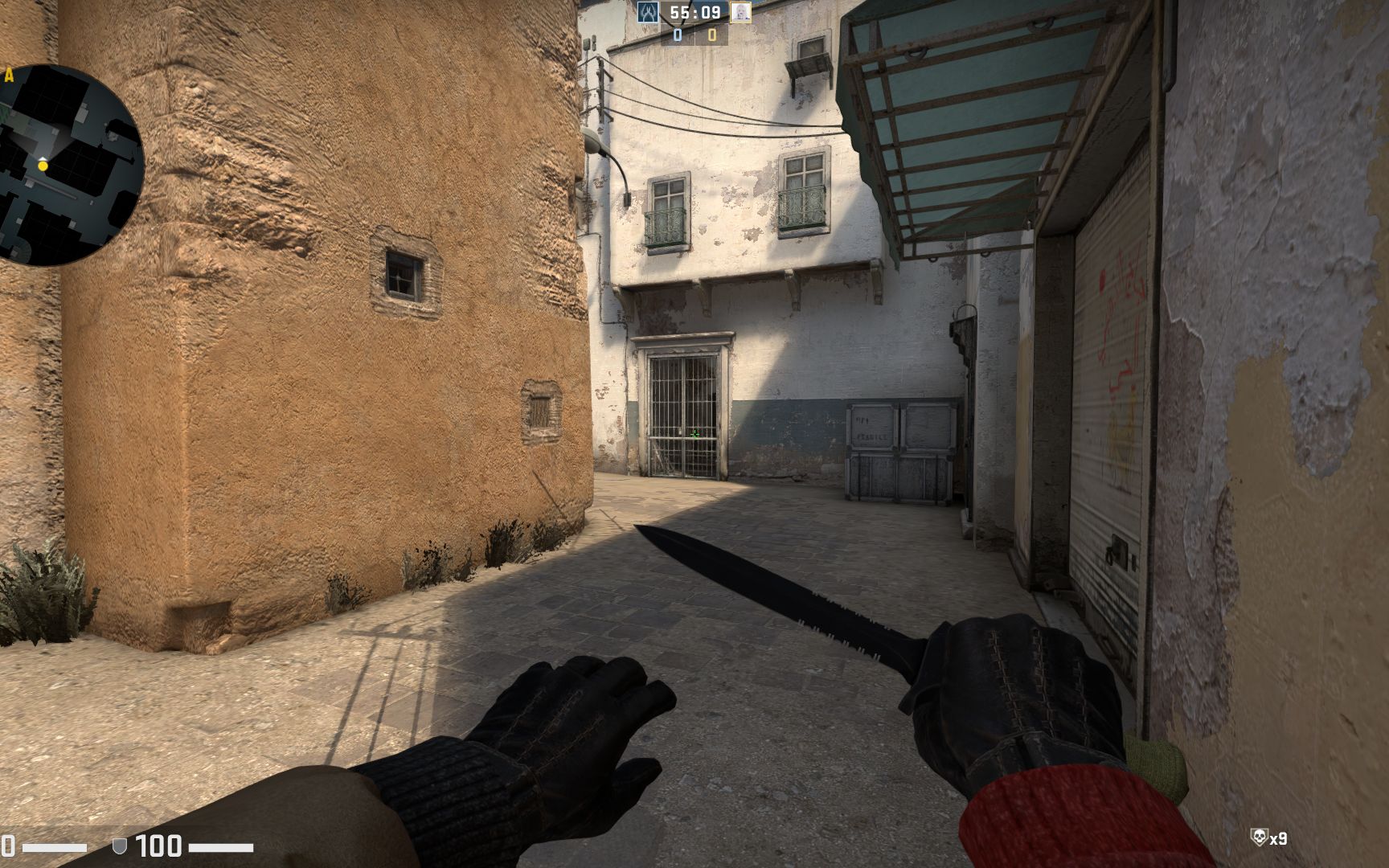 dust 2 a小进攻烟雾弹爆弹