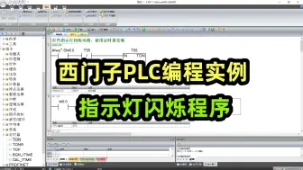 Download Video: 西门子PLC编程实例，指示灯闪烁程序