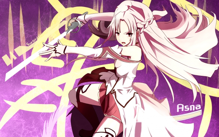 小龙_dx 贺新年动漫人物临摹实况 刀剑神域—亚丝娜