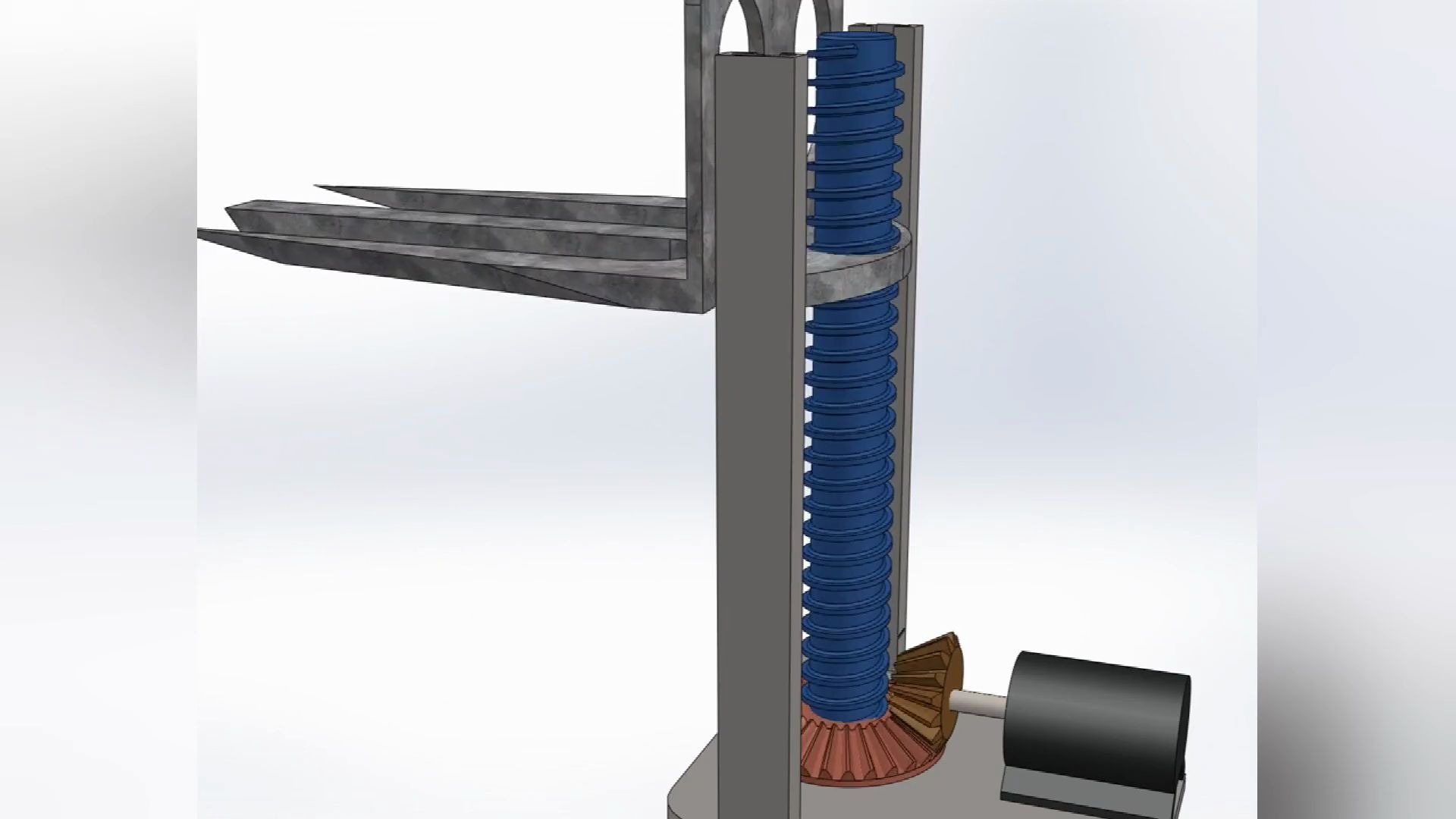 动画展示叉车升降原理,直观明了,又学到知识了