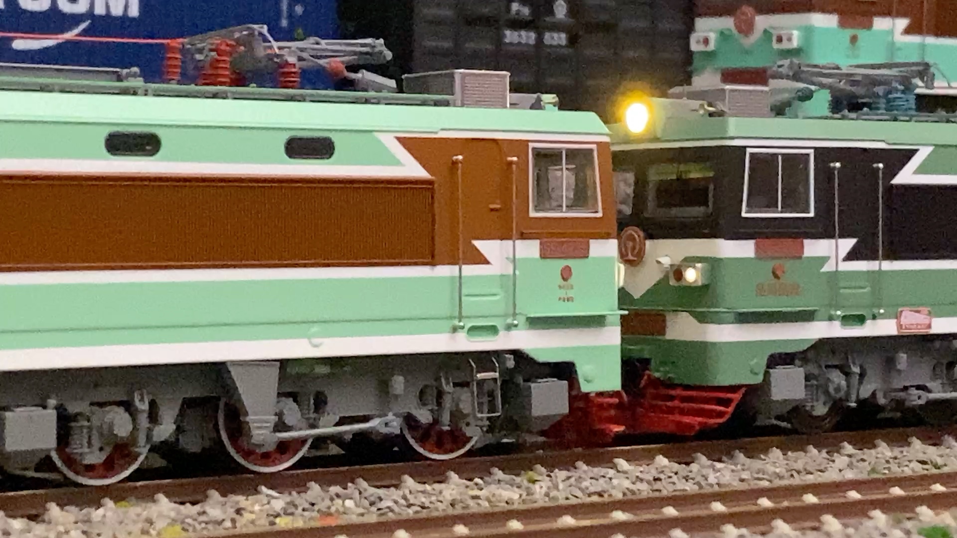 火车模型视频 1435出品韶山3型电力机车 ss3 成局重段 昆局昆段 重联