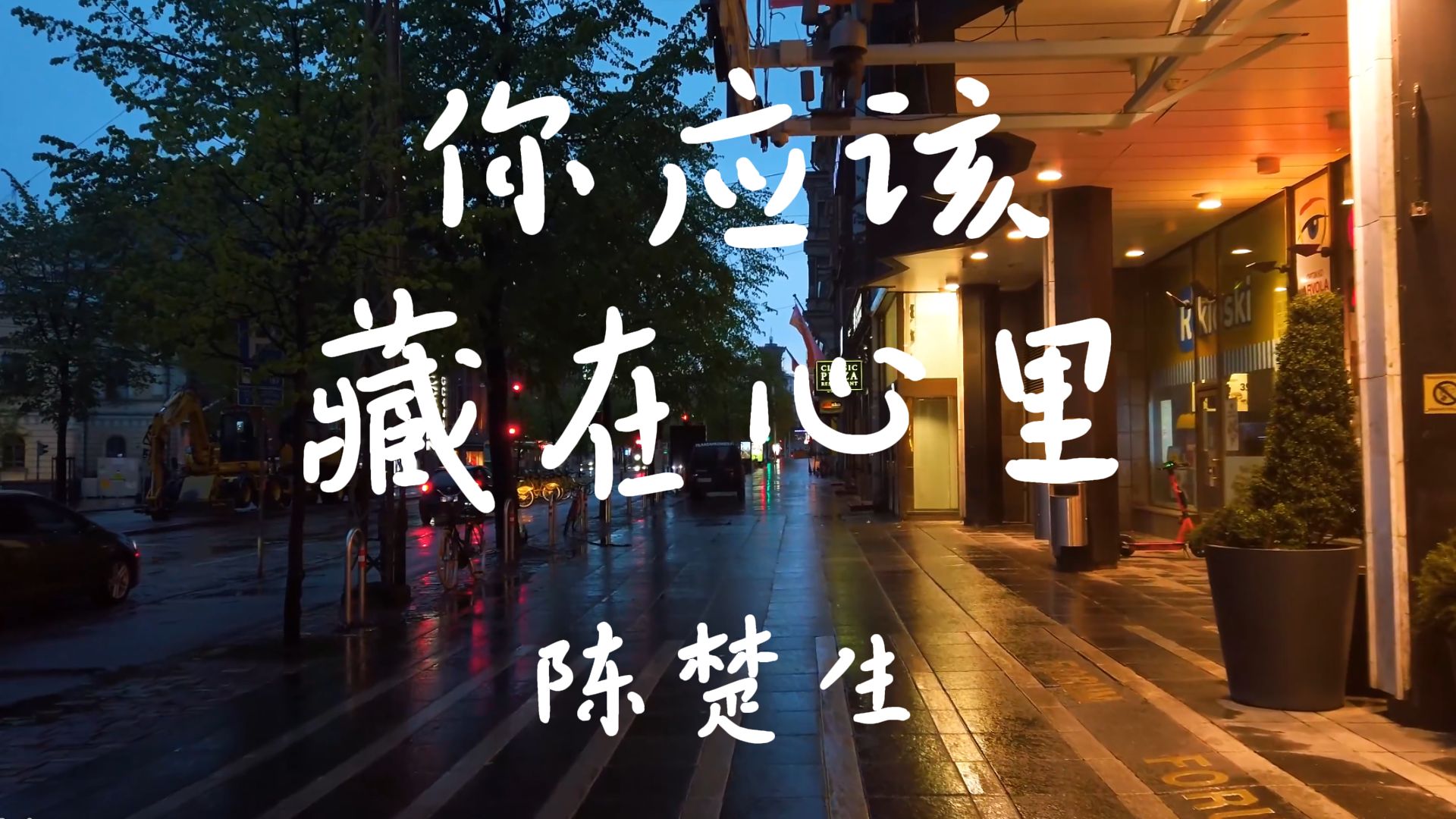 《你应该藏在心里》-陈楚生【Hi-Res无损音质】你我之间最好的距离，是我远远望着你，而你被藏在心里......