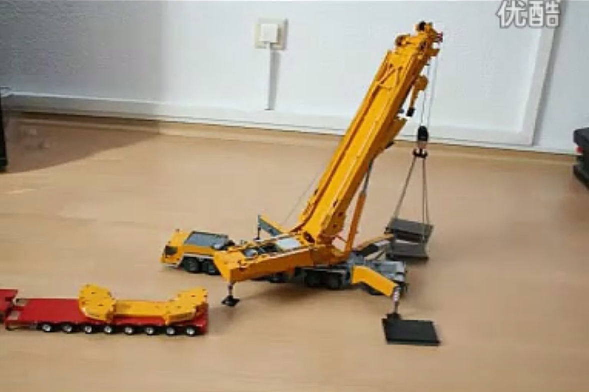 优酷搬运 最大的全路面起重机———利勃海尔ltm11200模型