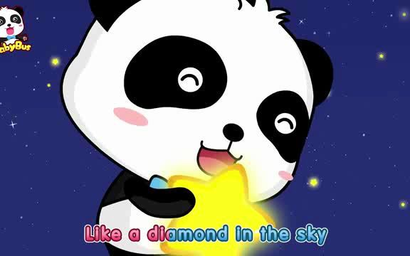 [图]Twinkle Twinkle Little Star儿童启蒙英语歌曲 磨耳朵 一闪一闪亮晶晶英文版