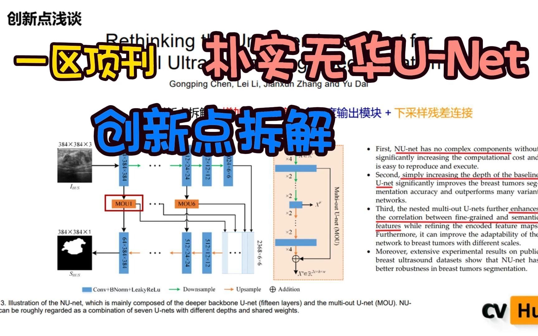 顶刊PR 2023【已开源】| 创新点拆解,朴实无华的UNet,在多个超声图像数据集中获得SOTA哔哩哔哩bilibili