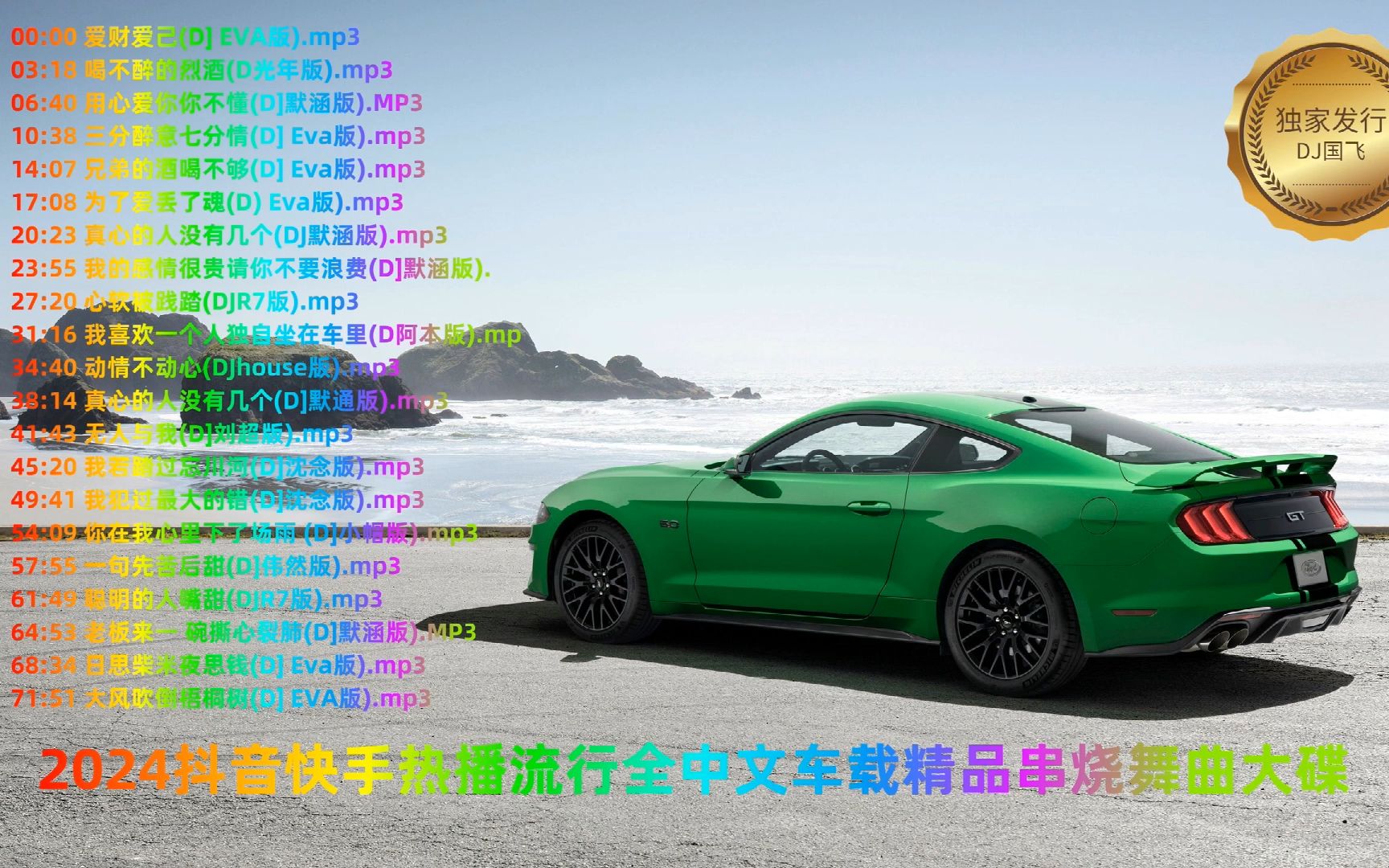 2024抖音快手热播流行全中文车载精品串烧舞曲大碟