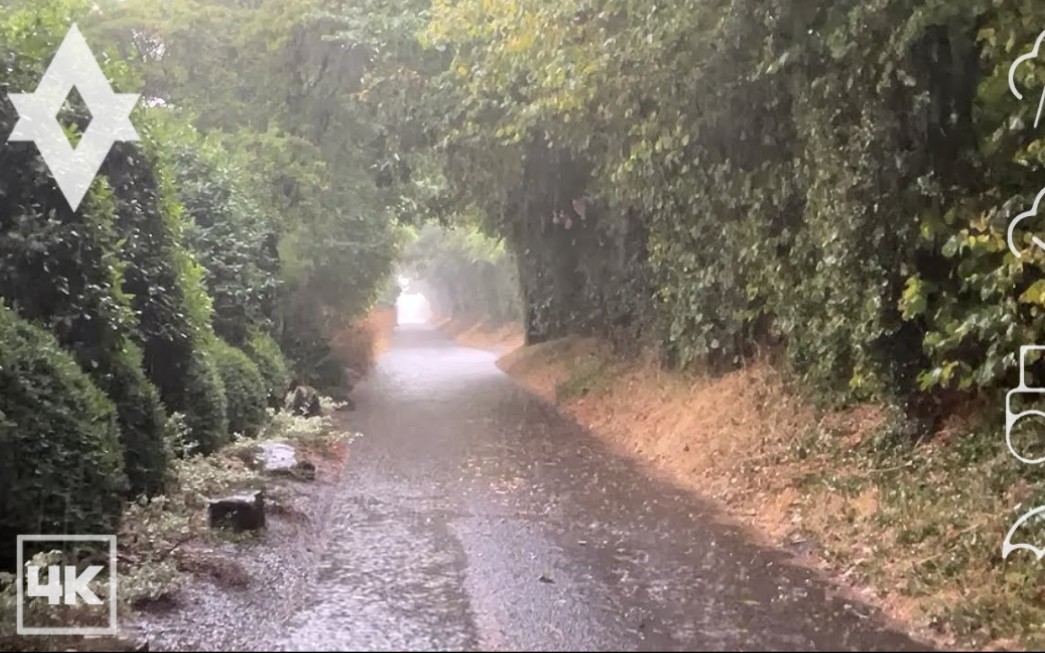 [图]走在大雨中，声音适合睡觉和学习