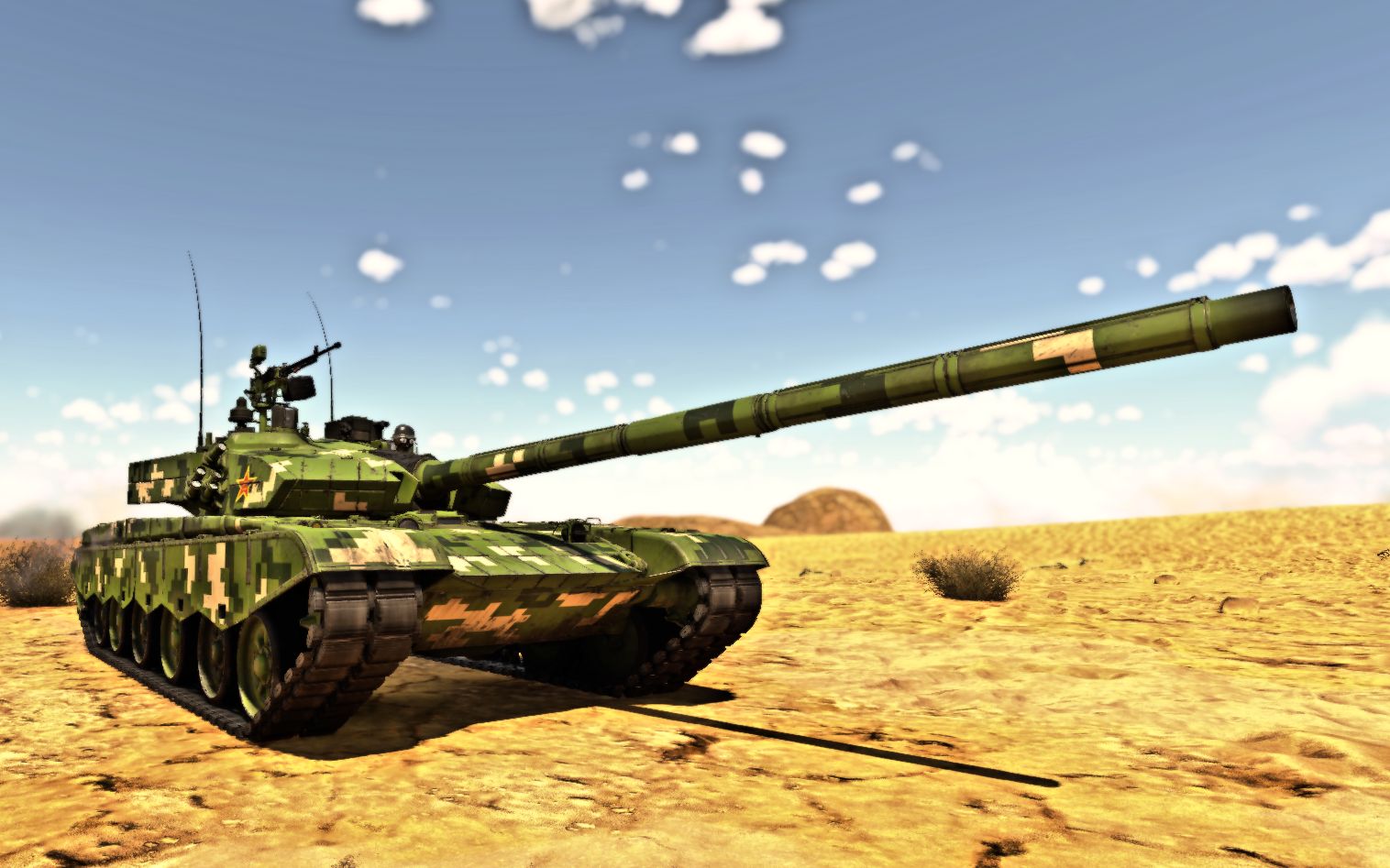 战争雷霆元旦特供当99式主战坦克对阵m1a2主战坦克