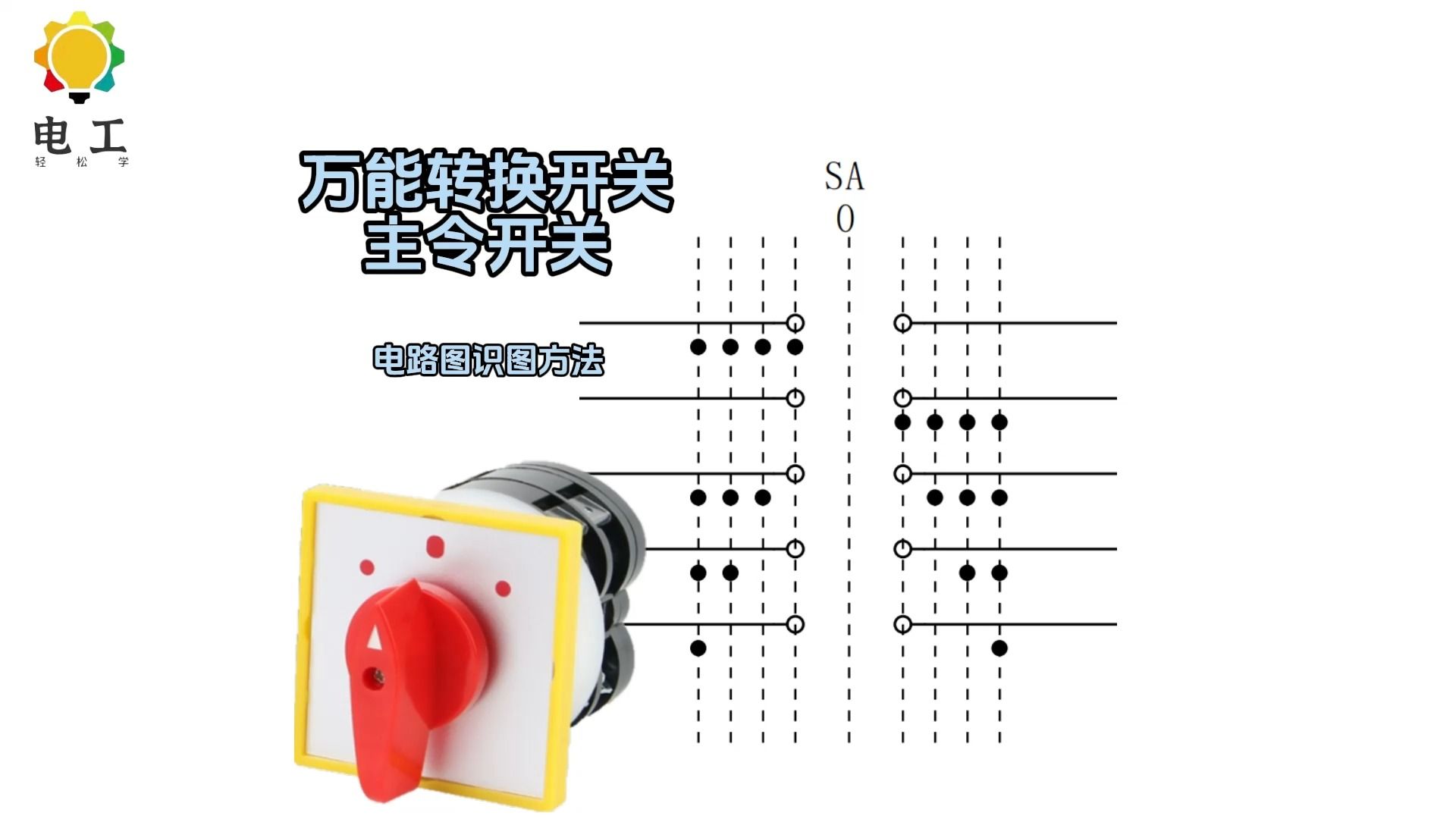 [图]万能转换开关的电路图识图方法