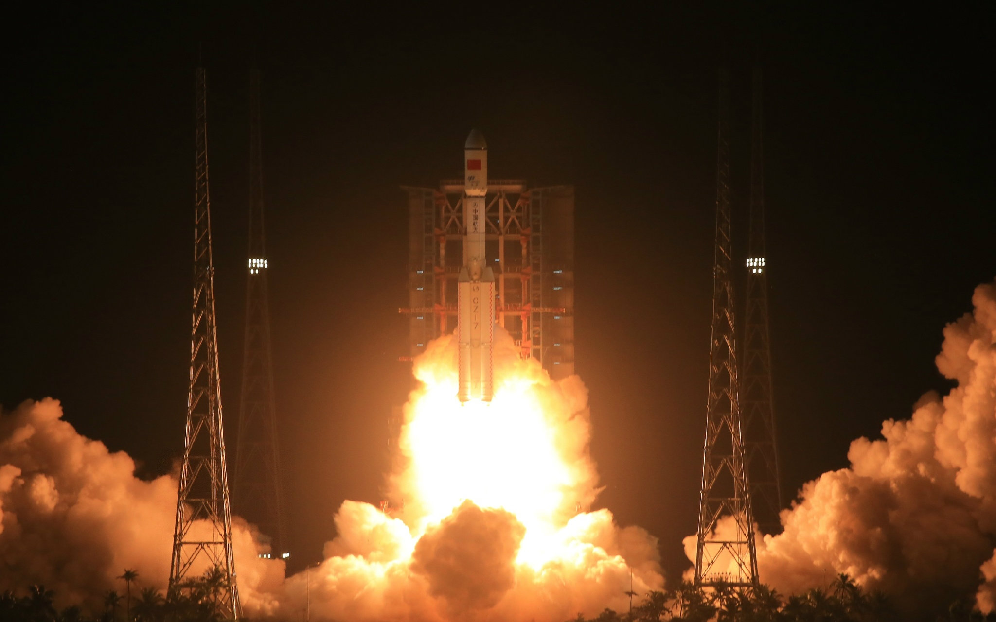 arrival to earth长征七号二级火箭再入大气层视频_哔哩哔哩 (゜-゜)