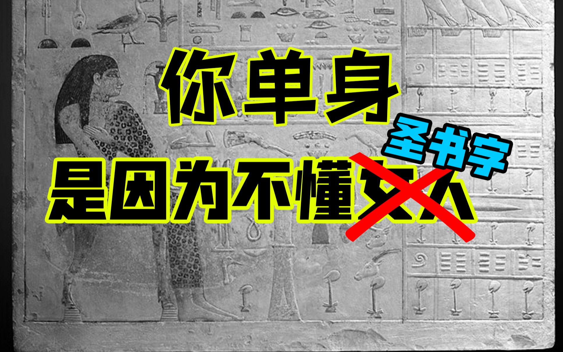 用古埃及圣书字揭秘女人千年不变的追求,Nefertiabet石碑硬核解析哔哩哔哩bilibili