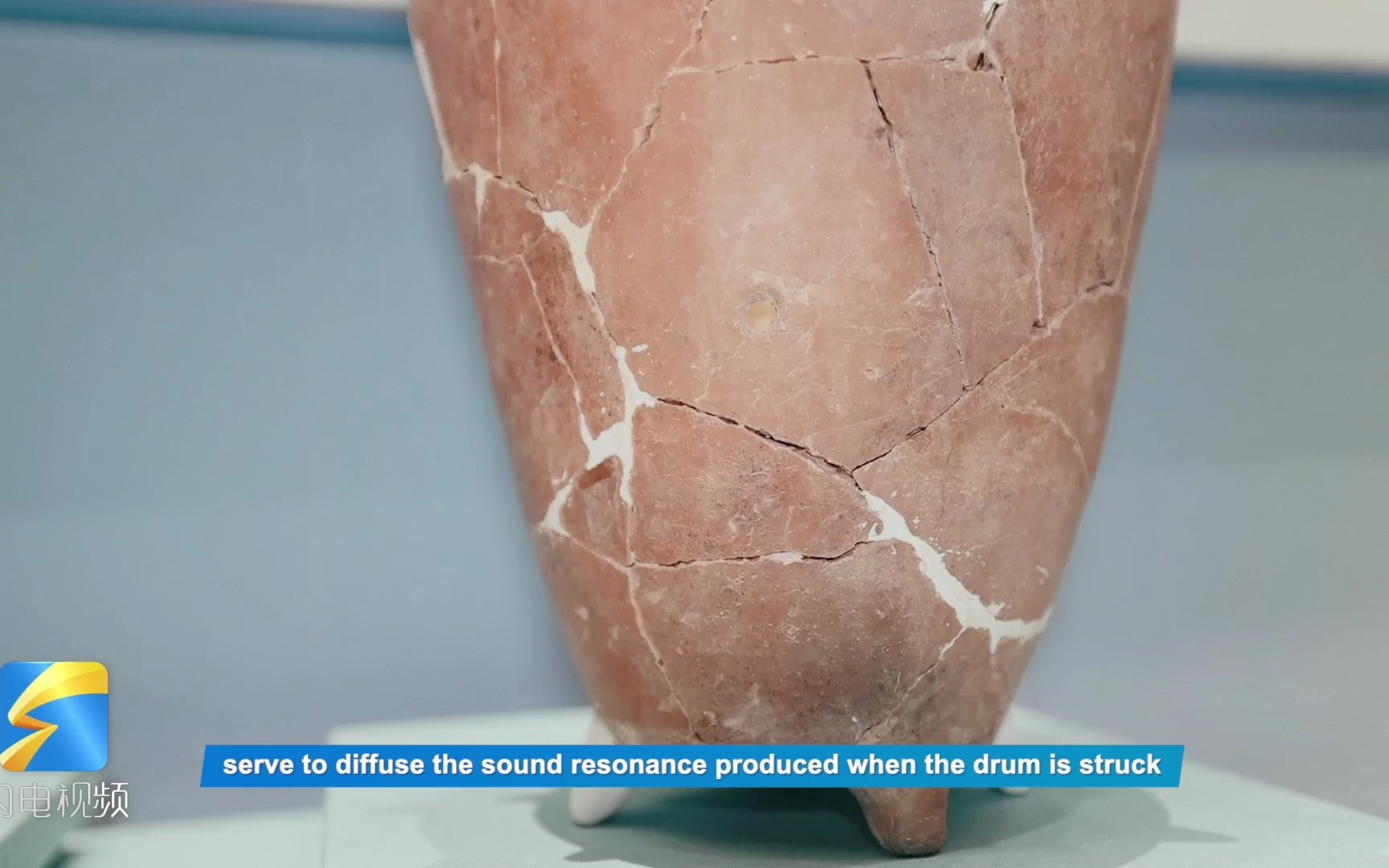 [图]Finding ancient charm with Alvin: Ancient ceramic drum unearthed in Shandong