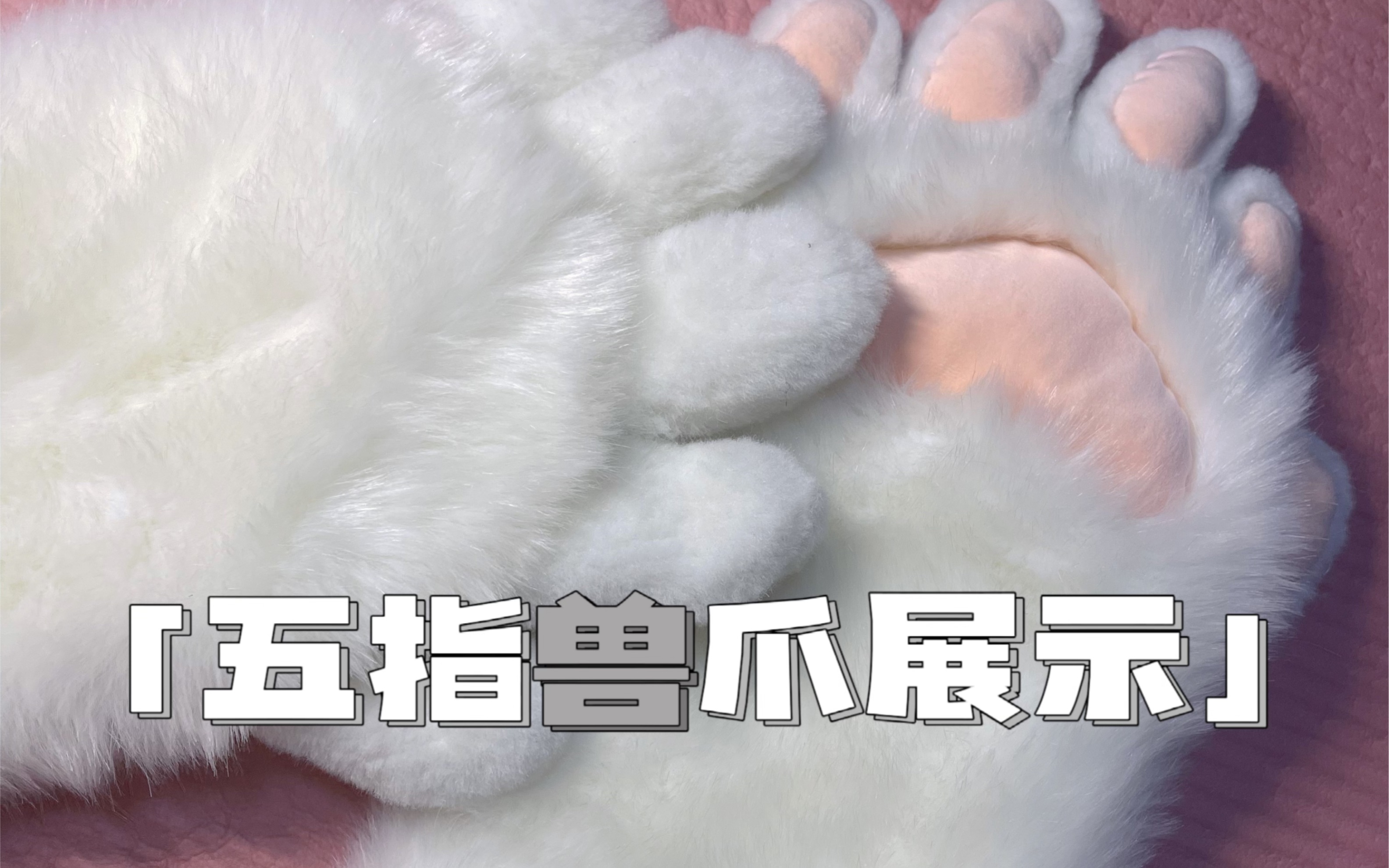 furry五指兽爪展示出售粉丝购入有福利陆玥在学做兽装