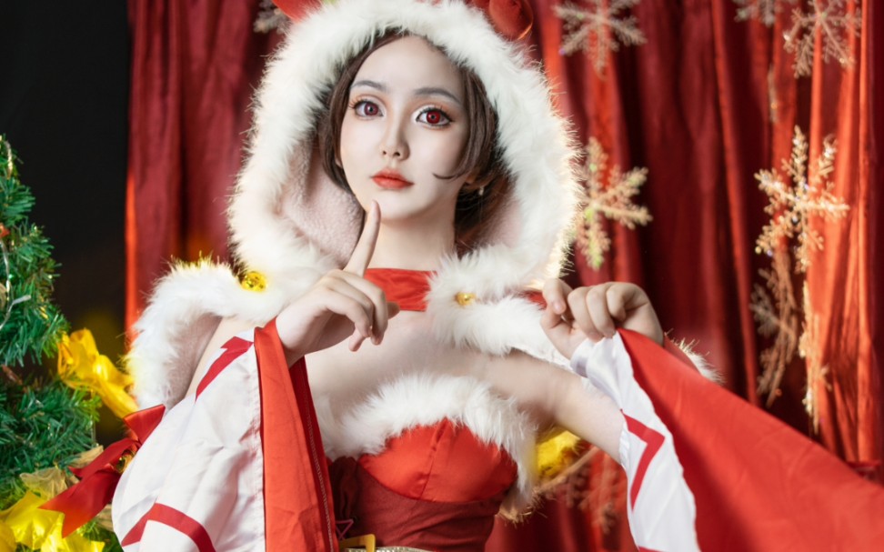 【cos正片】貂蝉圣诞恋歌_哔哩哔哩_bilibili