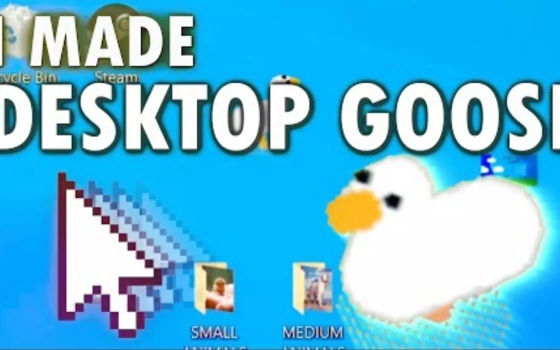 你的桌面还缺少一个逗逼点进来带走它吧desktopgoose桌面宠物