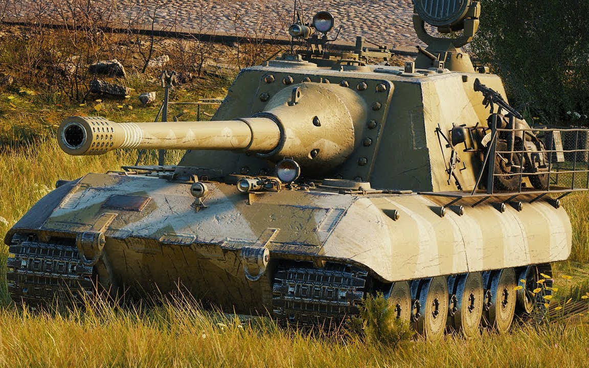 [lacho wot replays] 坦克世界 e100突 - 5杀 1.04万伤害