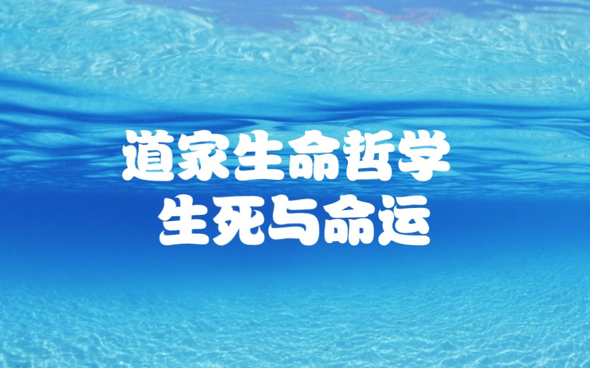 道家学派:多维度介绍道家第二讲,道家的生命哲学详解,道家人面对生命困境的思想力量.哔哩哔哩bilibili