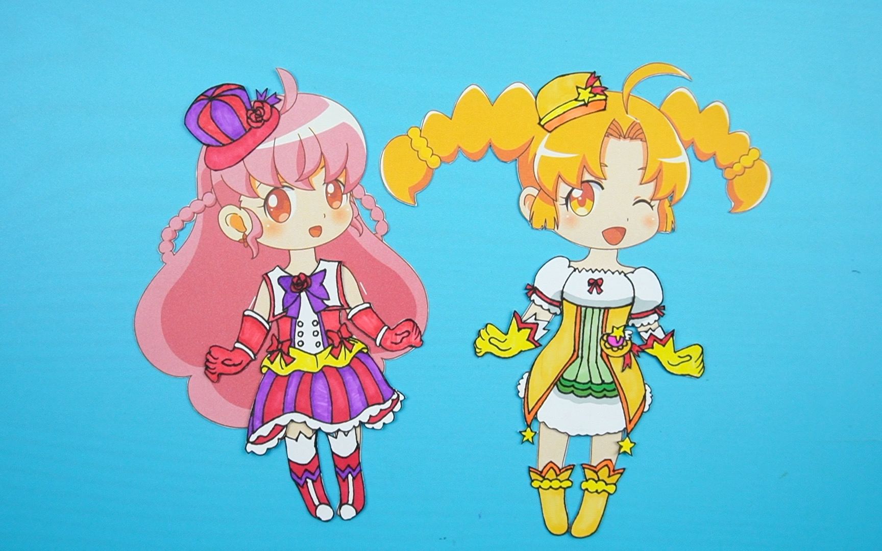 巴啦啦纸娃娃手工,最可爱的小魔仙殷小敏变身装扮