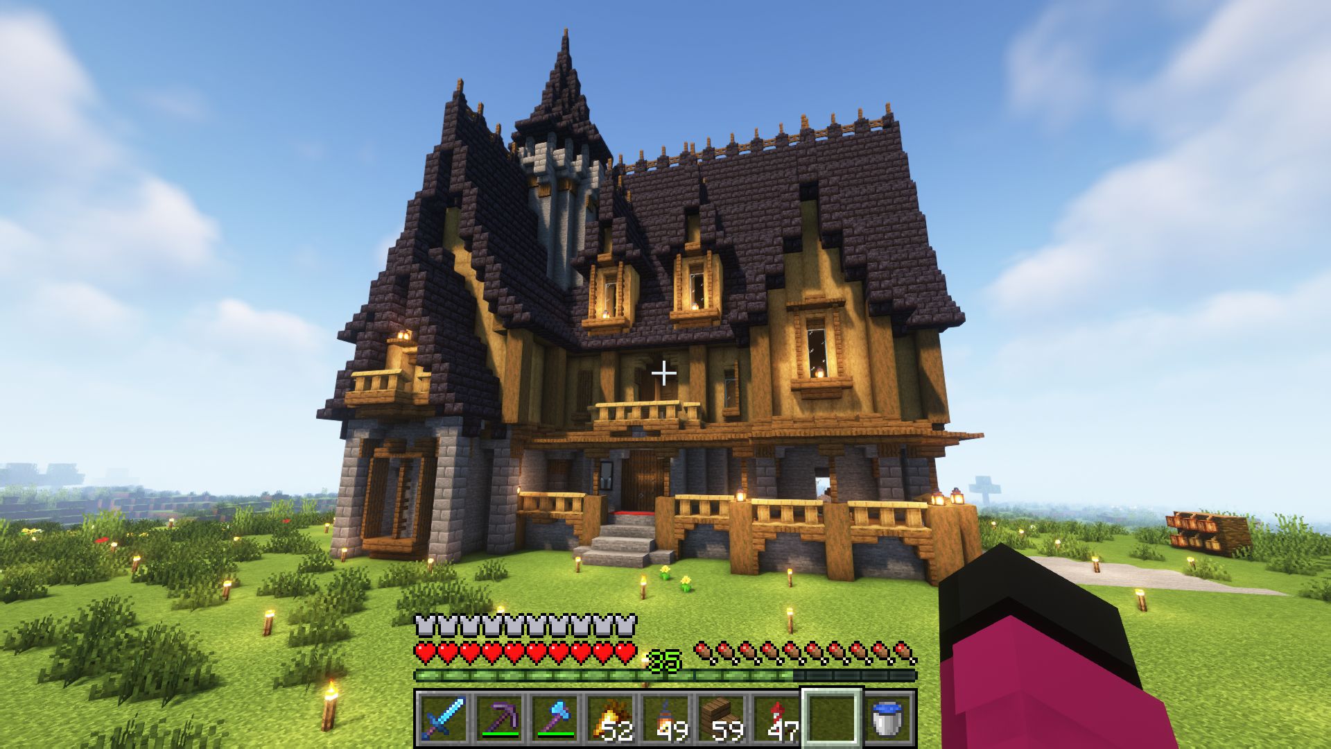⭐minecraft 中世纪哥特生存小豪宅展示