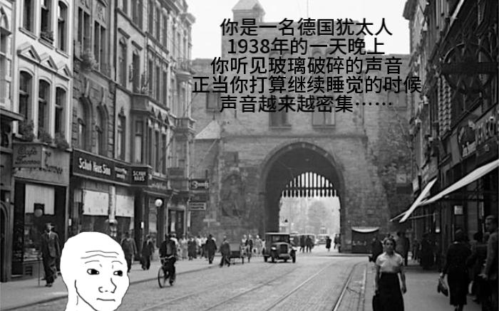 你是一名德国犹太人1938年的一天晚上,你听见玻璃破碎的声音,正当你打算继续睡觉的时候,声音越来越密集……哔哩哔哩bilibili