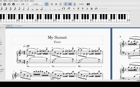 【纯音乐】【求谱进】钢琴循环旋律my sunset【重制】