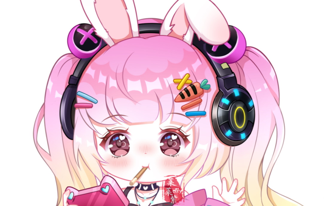 【原创】超酷电竞少女q版立绘