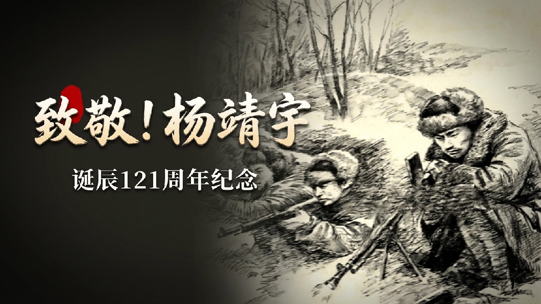 请停留3秒，为抗日民族英雄杨靖宇献花！