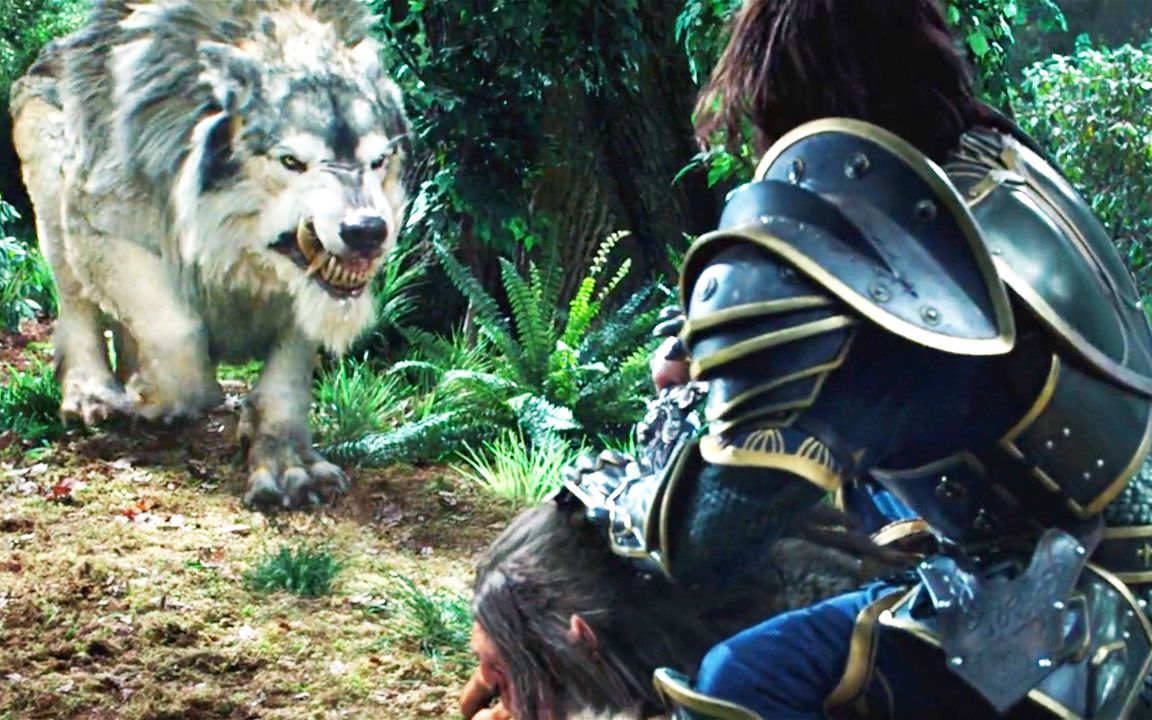 男子在森林抓到一名兽人却发现他有一只霜狼坐骑