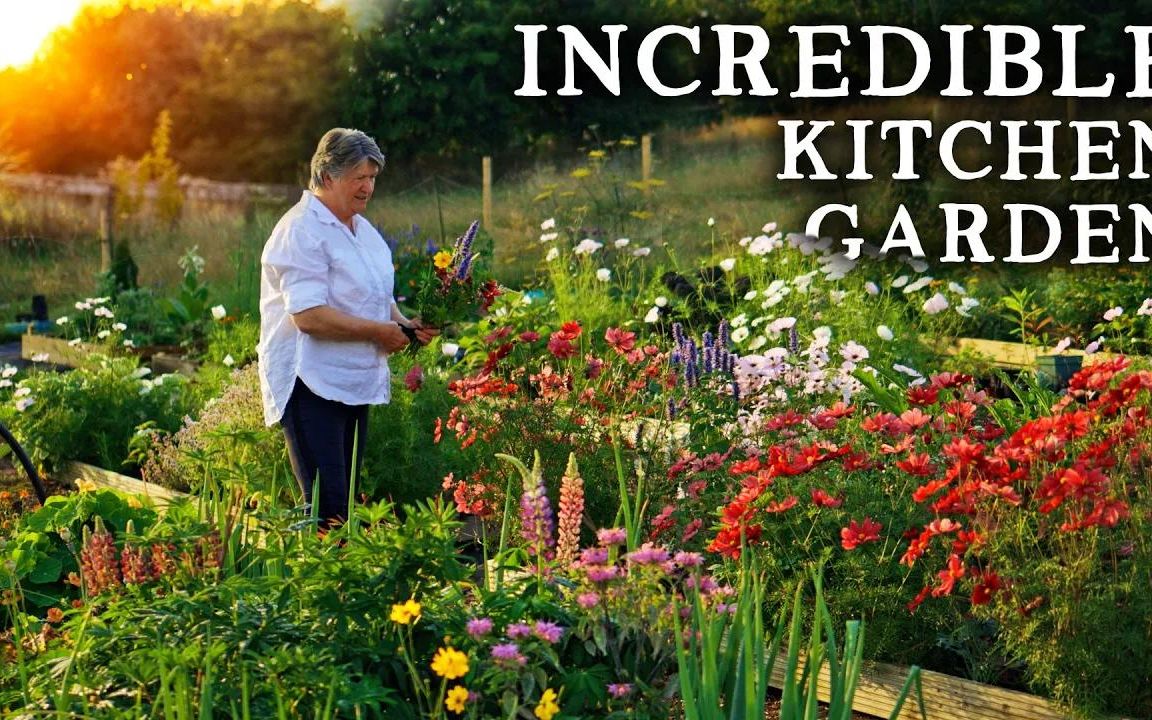 [图]美到窒息，仅建立六个月的鲜花蔬菜花园！｜Breathtaking Raised Bed Garden FULL of Veg & Flowers